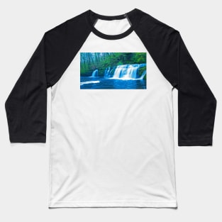 Brecon Beacons Waterfall Baseball T-Shirt